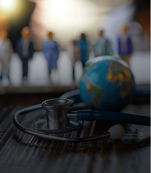 Public health and policy decision-making illustration